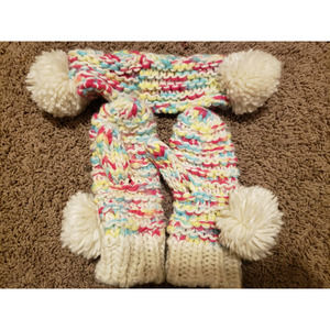 Childrens Knitted Headband and Gloves